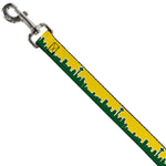 Dog Leash - Seattle Skyline Yellow/Emerald Green