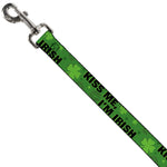 Dog Leash - KISS ME, I'M IRISH! Clovers/Kisses Greens/Black