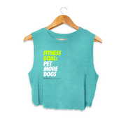 Fitness Goals Crop Top | Gift for Dog Lovers & Dog Owners