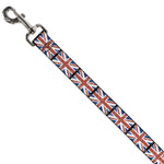 Dog Leash - United Kingdom Flags Weathered