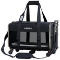 Load image into Gallery viewer, Quilted Chariot Pet Carrier With Removable Wheels and Telescopic Handle
