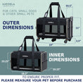 Load image into Gallery viewer, Quilted Chariot Pet Carrier With Removable Wheels and Telescopic Handle
