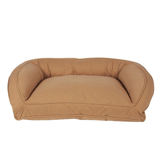 Quilted Microfiber Bolster Dog Bed