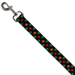 Dog Leash - Palm Trees Black/Multi Color