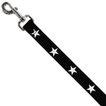 Dog Leash - Star Black/White