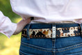 Load image into Gallery viewer, Rafter T Peppered Hide Ladies' Belt
