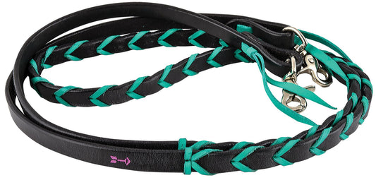 Rafter T Plaited Barrel Racing Reins