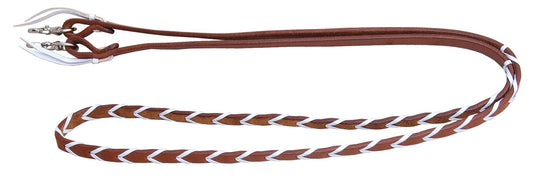 Rafter T Plaited Barrel Racing Reins