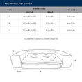 Load image into Gallery viewer, Rectangle Orthopedic Foam Pet Couch - Orthopedic Dog Bed
