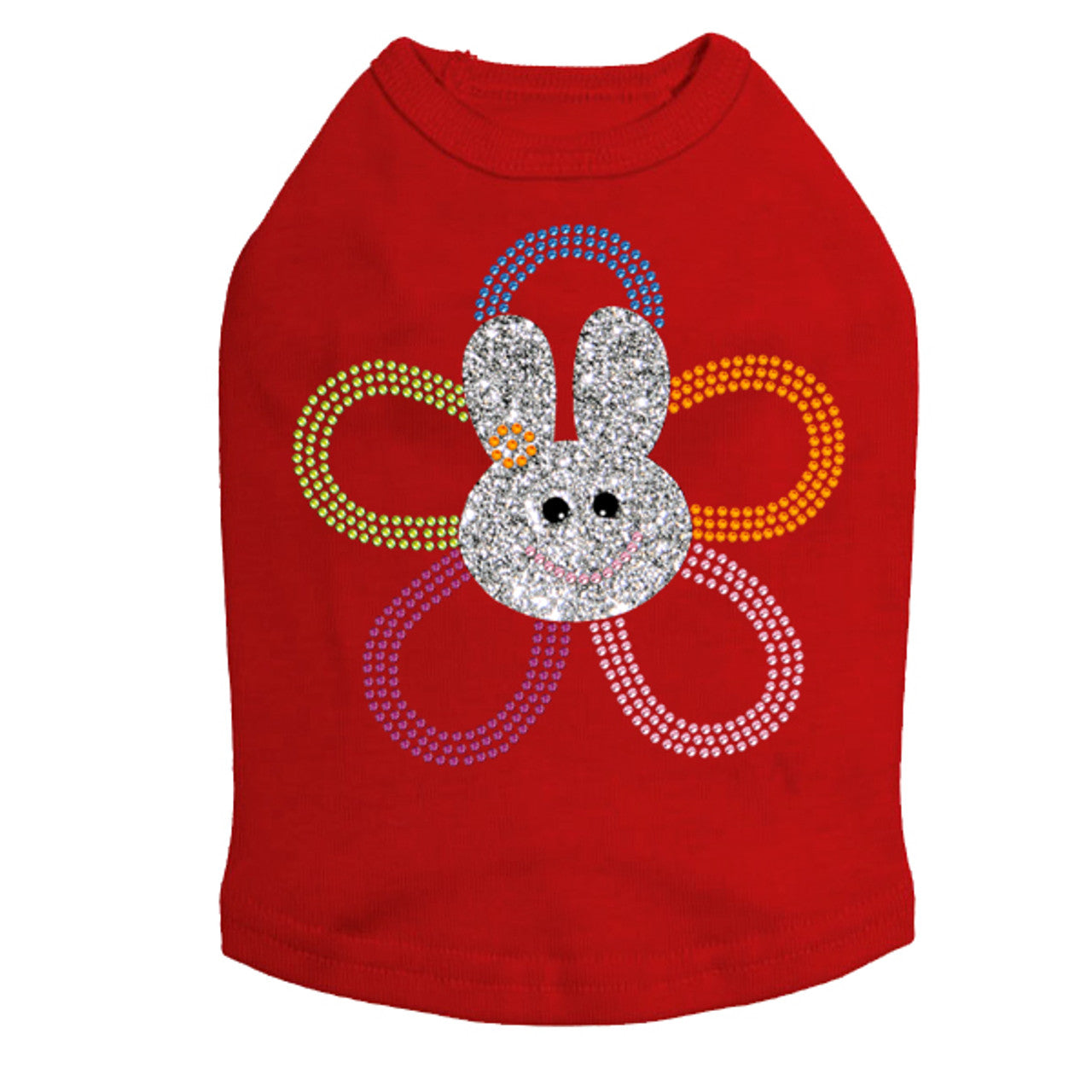Flower Bunny - Dog Tank alternate view