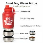 WildSip 3-in-1 Dog Water Bottle