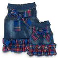 Load image into Gallery viewer, Red/Blue Plaid Ruffle Vest
