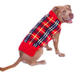 Load image into Gallery viewer, Red Tartan Plaid Dog Sweater
