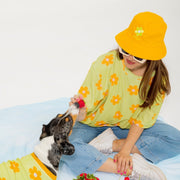 Reversible Flower Power Bucket Hat