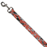 Dog Leash - Grunge Bricks Orange