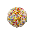 Load image into Gallery viewer, Organic PAWfetti Cakes Peanut Butter Frosted Rice Cake Dog Treat
