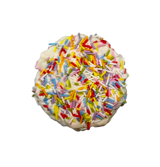 Organic PAWfetti Cakes Peanut Butter Frosted Rice Cake Dog Treat