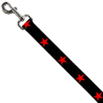 Dog Leash - Star Black/Red