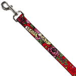 Dog Leash - Mom & Dad Red