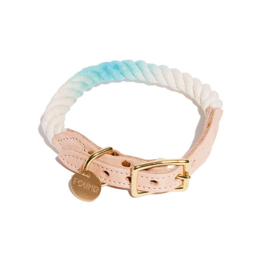 Dog Collars Premium Robins Egg Blue Cotton Rope Cat & Dog Collar