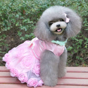 Elegant Roses Dog Party Dress