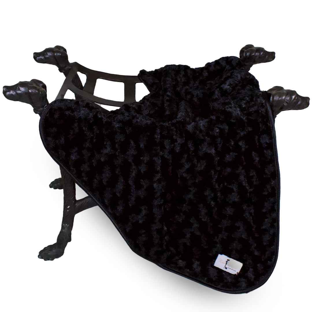 Rosebud Dog Ultra - plush Satin Handmade blanket - Luxury Dog Bed from Southlake Paws