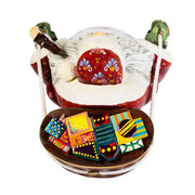 Kurt Adler 11.5-Inch Czar Treasures Wooden Santa with Backpack