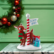 Kurt Adler 6.5-Inch Fabriché Rudolph North Pole Table Piece