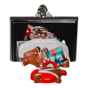 Kurt Adler 6.5-Inch Rudolph with Presents Stocking Holder