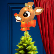 Kurt Adler Rudolph The Red-Nosed Reindeer Lighted Capiz Treetop