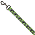 Dog Leash - Metal Chain Green/Gray
