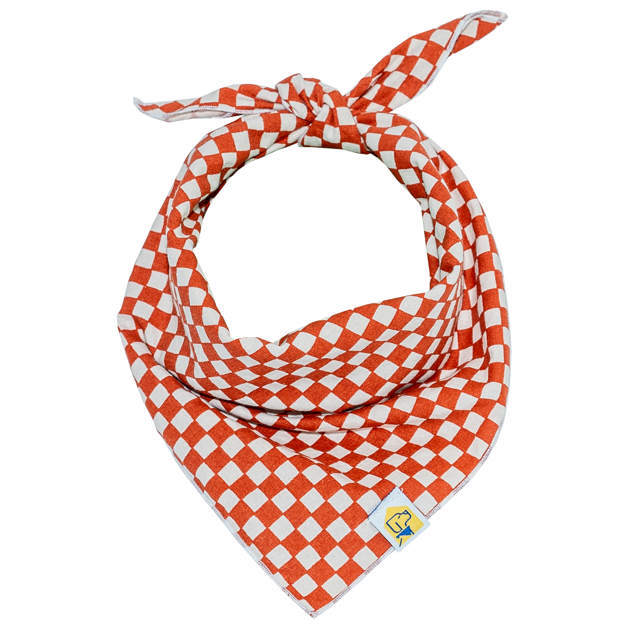 Rusted Check Dog Bandana