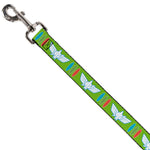 Dog Leash - Toy Story Buzz Lightyear Bounding Space Ranger Logo/Buttons Green/White/Blue/Red