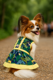 Parisian Pet 'Amazonia Dress' for Dogs and Cats, Tropical Jungle Print - Saint Patrick's Day