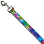Dog Leash - Halftone Dots Light Blue/Blues/Greens/Pinks