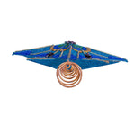 Kurt Adler 16-Inch 10-Point Peacock Glitter Treetop