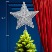 Kurt Adler 13.5-Inch Silver Star Treetop