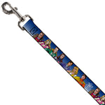 Dog Leash - The Big Bang Theory Superhero Characters Group Blue Dot Fade