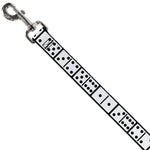 Dog Leash - Dominoes Black/White/Black