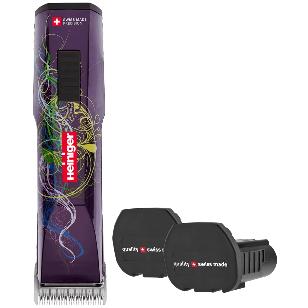 Pet Purple Saphir Cordless Clipper with Two Batteries by Heiniger