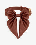 Load image into Gallery viewer, Satin Collar Bow 2.0 - Cocoa
