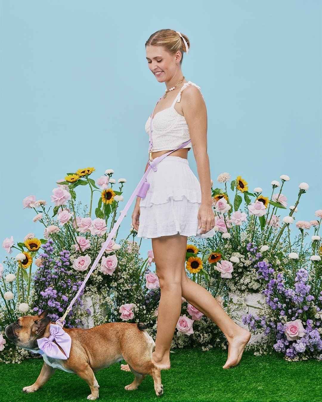 Satin Collar Bow 2.0 - Lilac