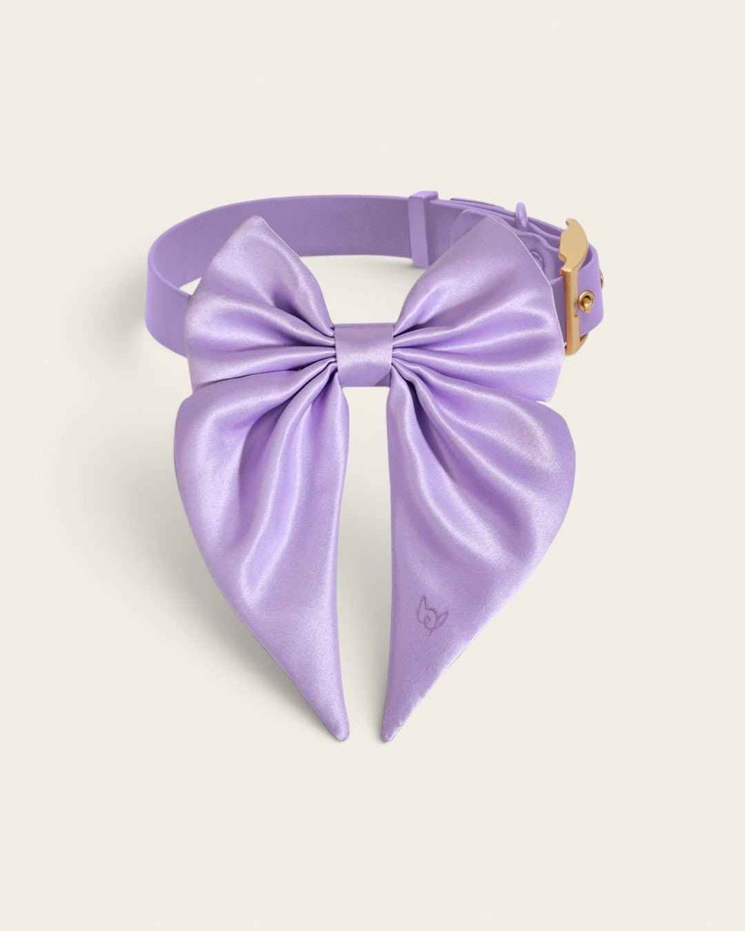 Satin Collar Bow 2.0 - Lilac