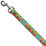 Dog Leash - CALI Tropical Aqua/Multi Color