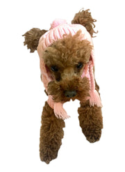 Scottish Cable knit Hat, Pink 