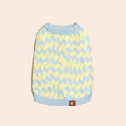 Seaside Swirl Cotton Knitted Dog Vest