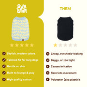 Seaside Swirl Cotton Knitted Dog Vest