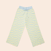 Seaside Swirl Cotton Wide Legs Lounge Pant