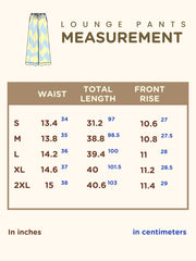 Seaside Swirl Cotton Wide Legs Lounge Pant