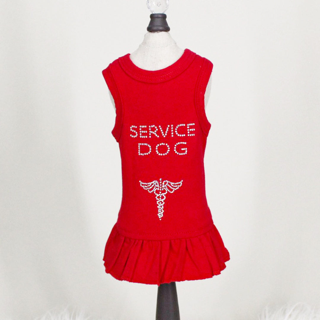 Service Dog Crystal Dress - Designer Dog Clothes from Southlake Paws